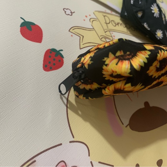 2 Floral Print Zip Pencil Pouches - Picture 9 of 12